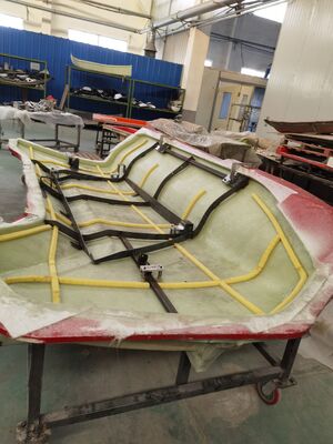 물류 및 화물 보안에 적합한 강력한 덮개 부품을 갖춘 FRP 트럭 몸체 강화 플라스틱 트럭 컨테이너